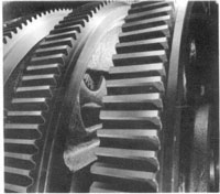 Spur Gears of large Outer diameter - upto 1.8 meters in dia. Worm Gears can be upto 2.1 meters in outer diameter